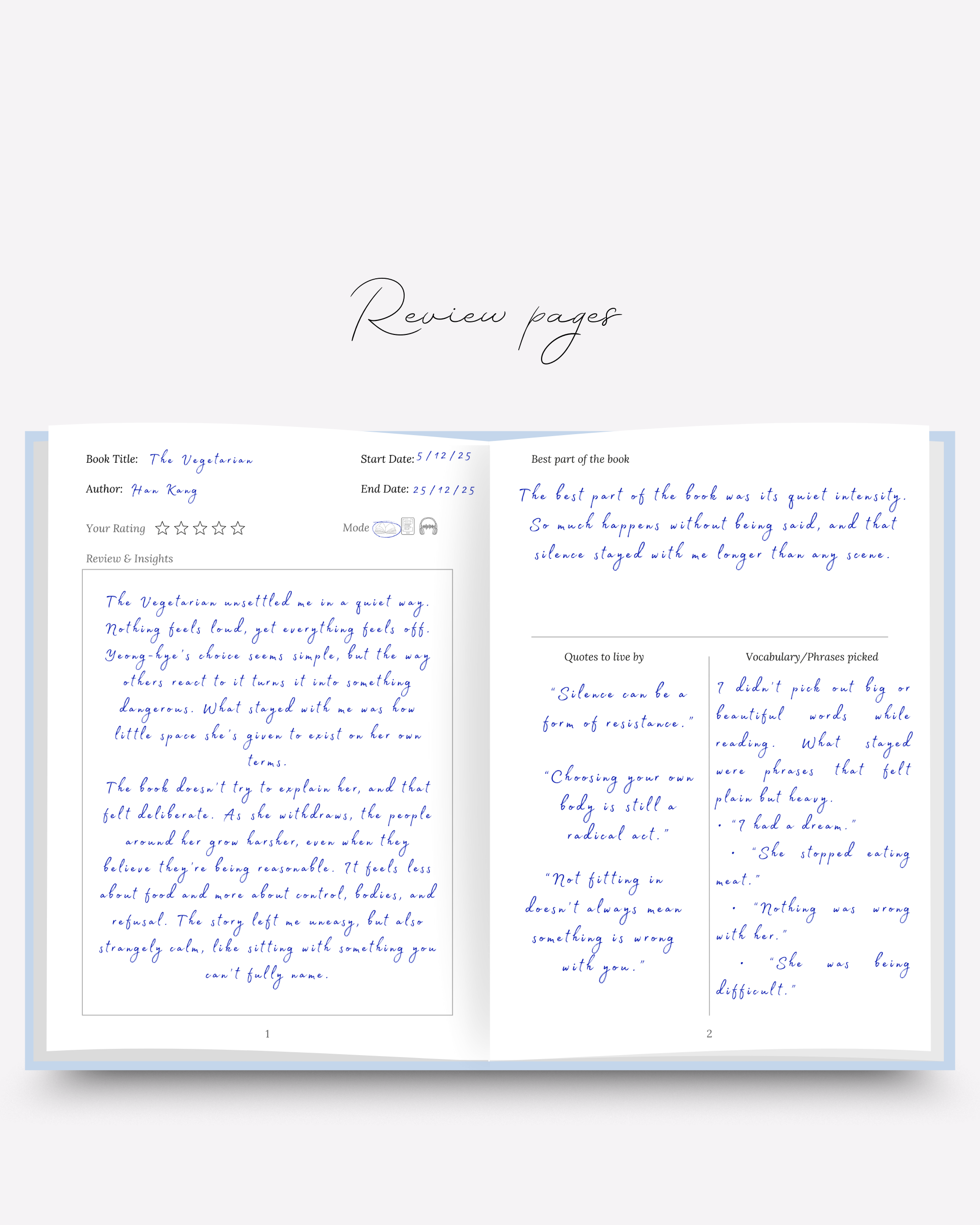 LOGOPHILE: Reading Journal (The Kintsugi Edit)