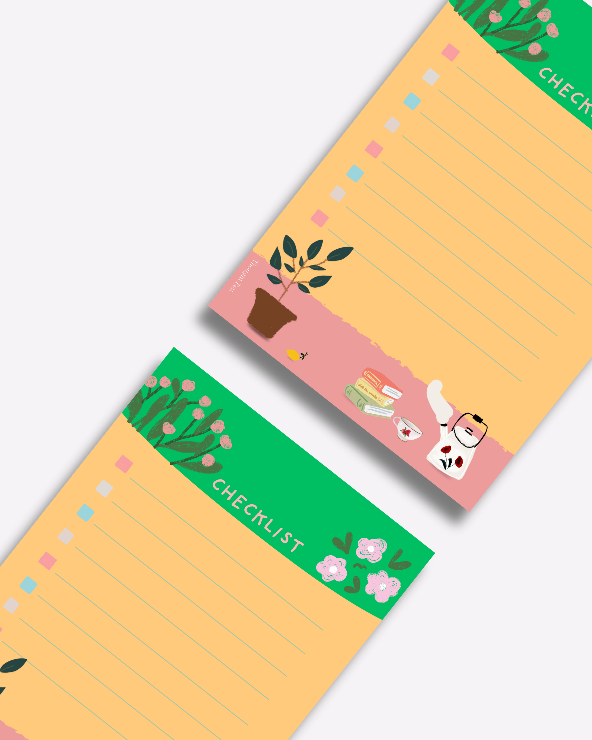 LENTO: Notepad in a Quiet Garden Illustration