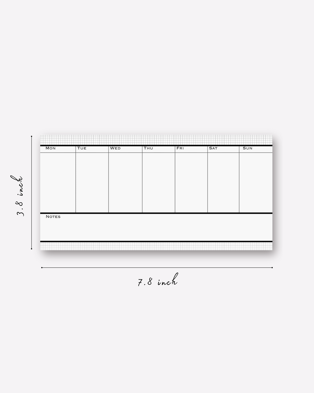 LENTO: Weekly Planning Pad