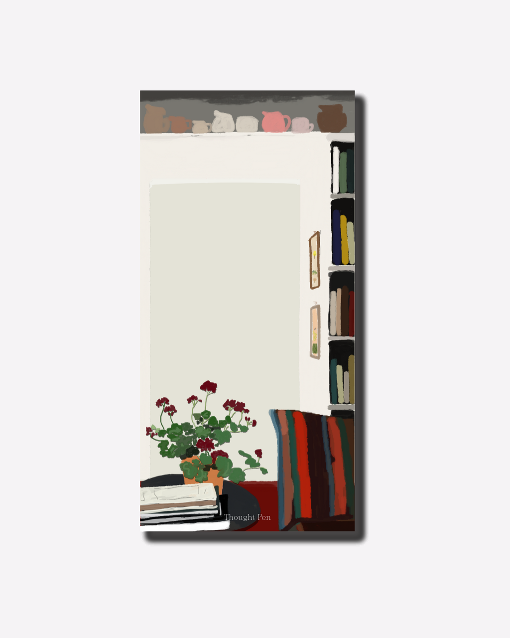 LENTO: Notepad in a Quiet Corner Illustration