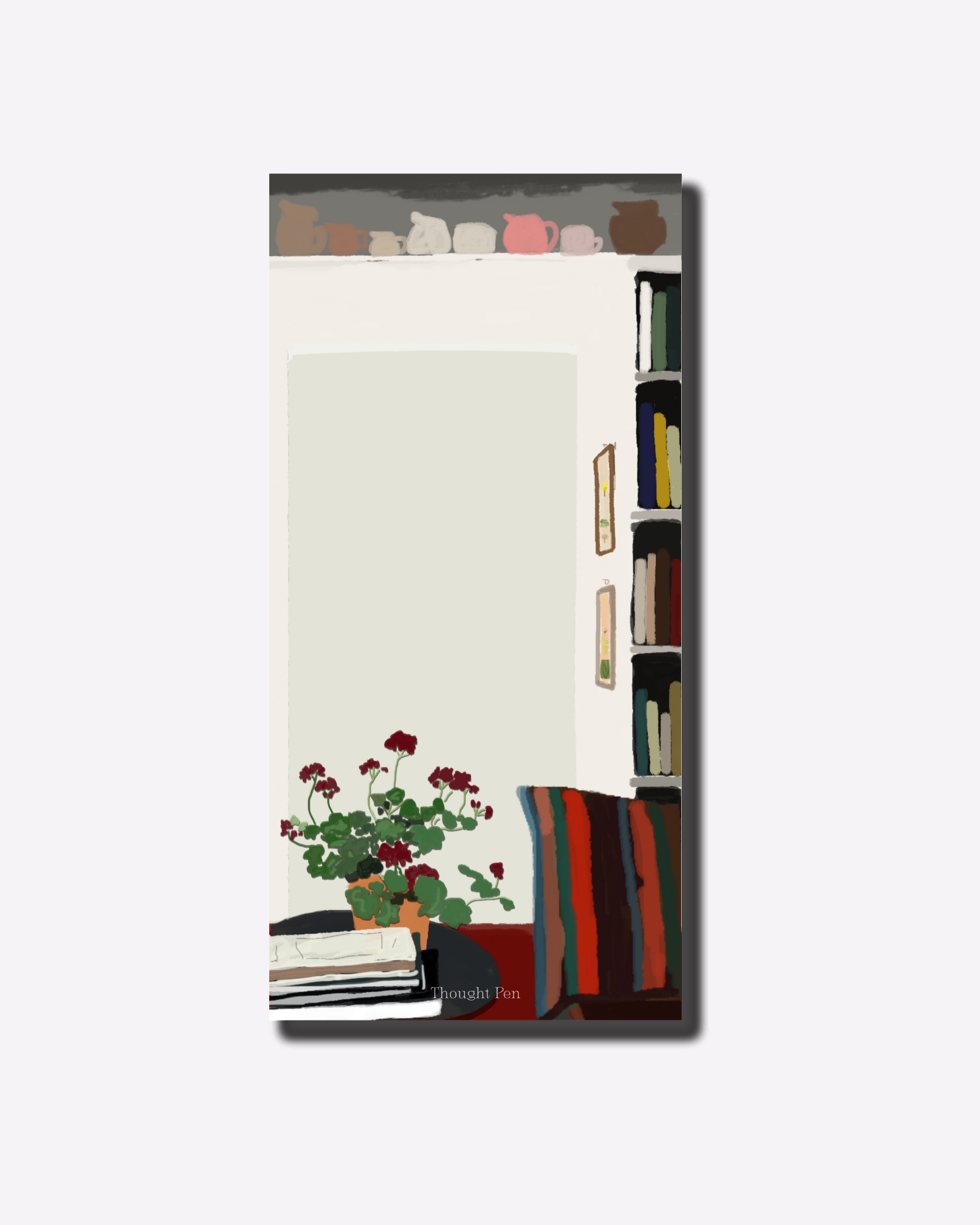 LENTO: Notepad in a Quiet Corner Illustration