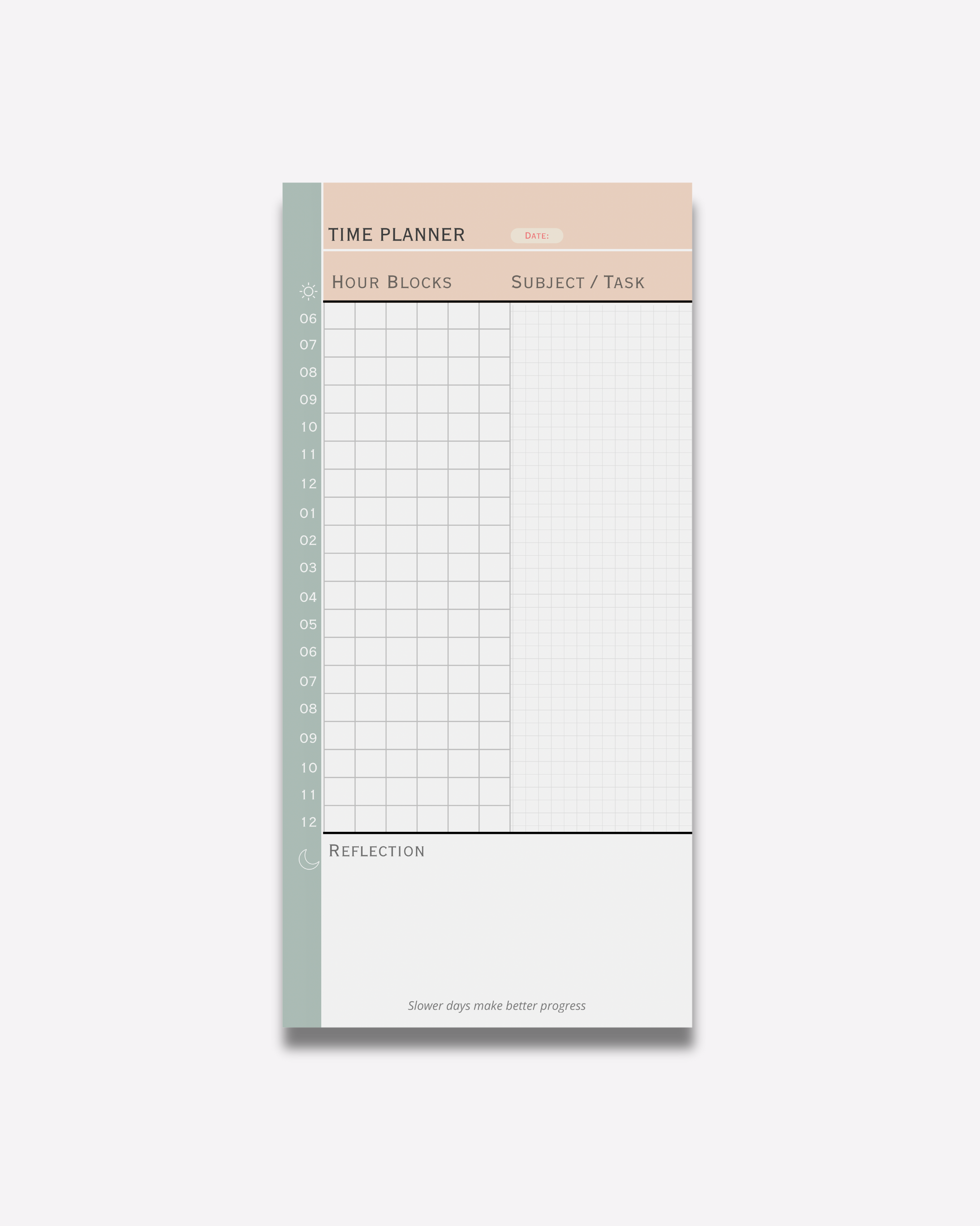 LENTO: Time Planner Pad