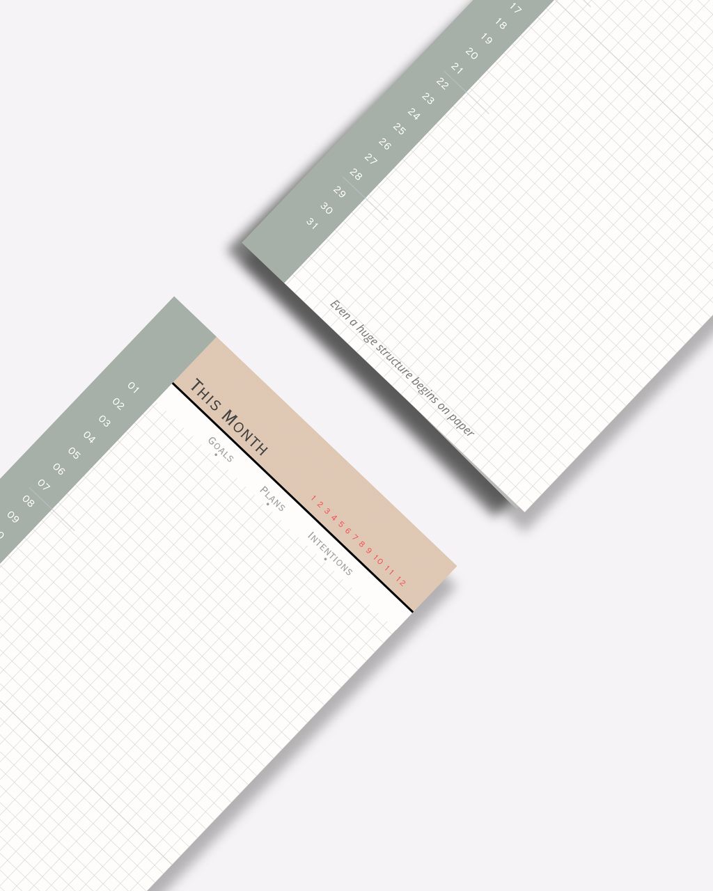 LENTO: Monthly Planning Pad