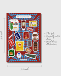 90s supermarket Mini Journaling Stickers (Pack of Three)
