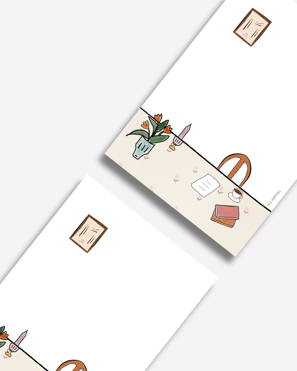 LENTO: Notepad in a Quiet Desk Illustration