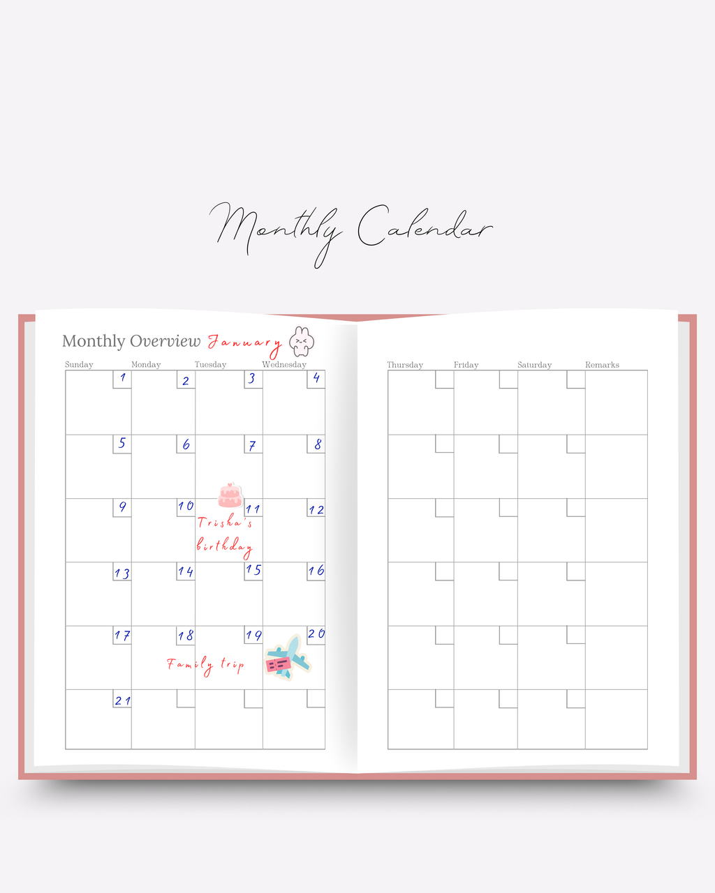 VOLONTÉ-Productivity Planner in Strawberry Jam Cover