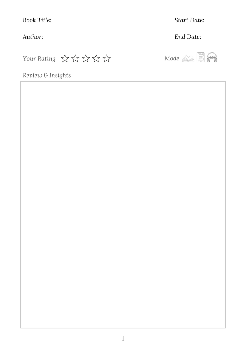 LOGOPHILE-Reading Journal