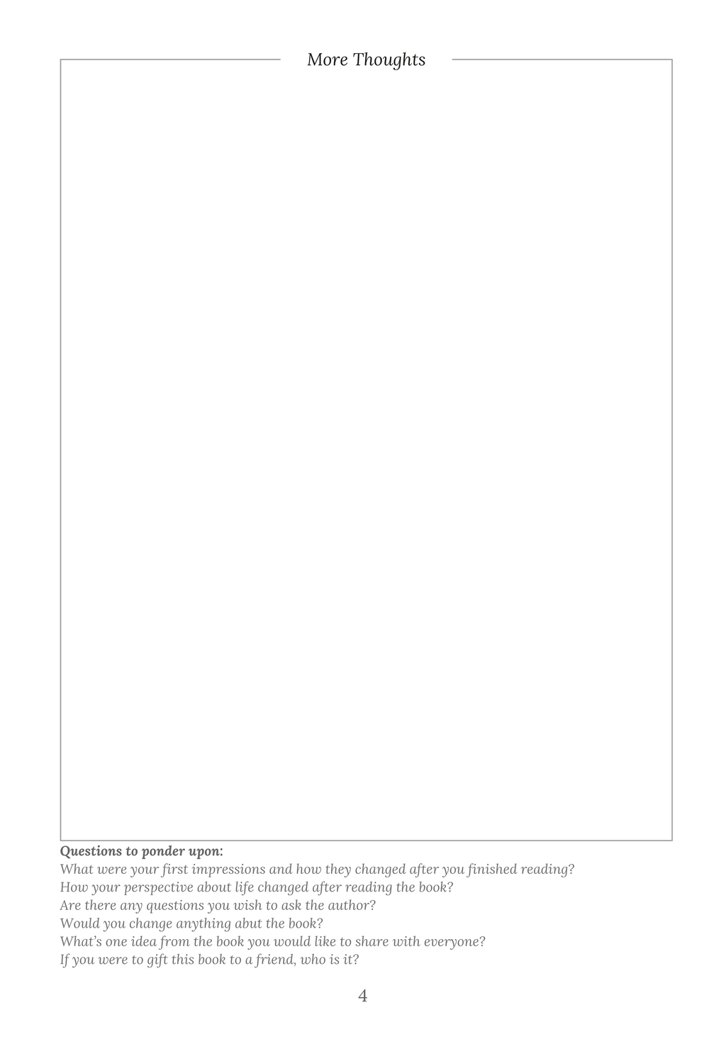 LOGOPHILE-Reading Journal