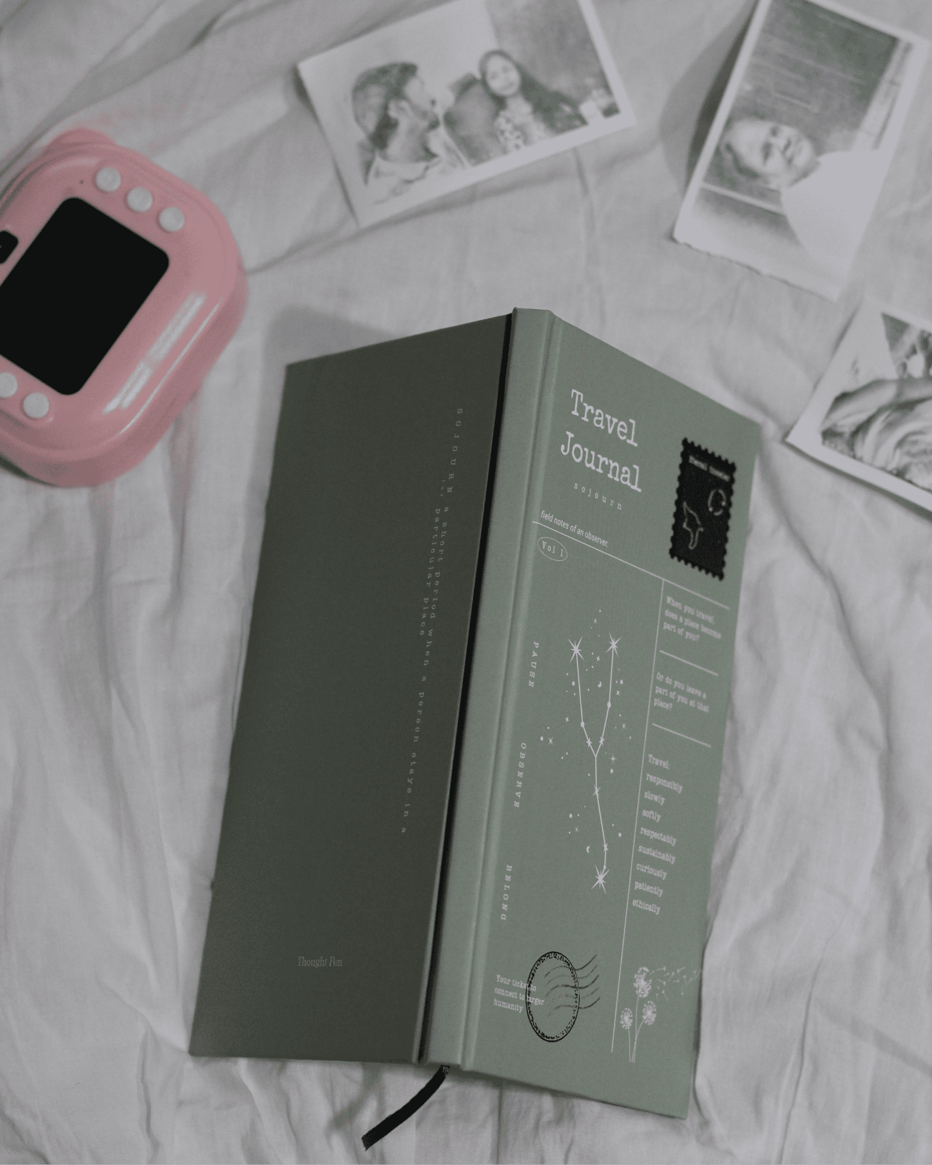 Sojourn: Travel Journal in Sage Green Cover (An analog experience Kit)
