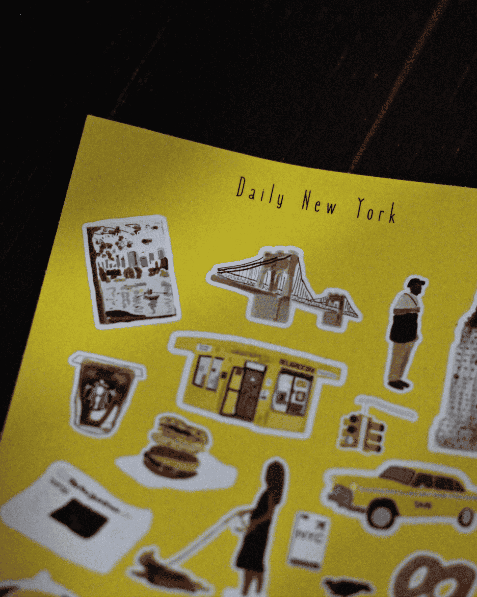 Three Cities Mini Sticker Sheets: Rome, Paris and New York