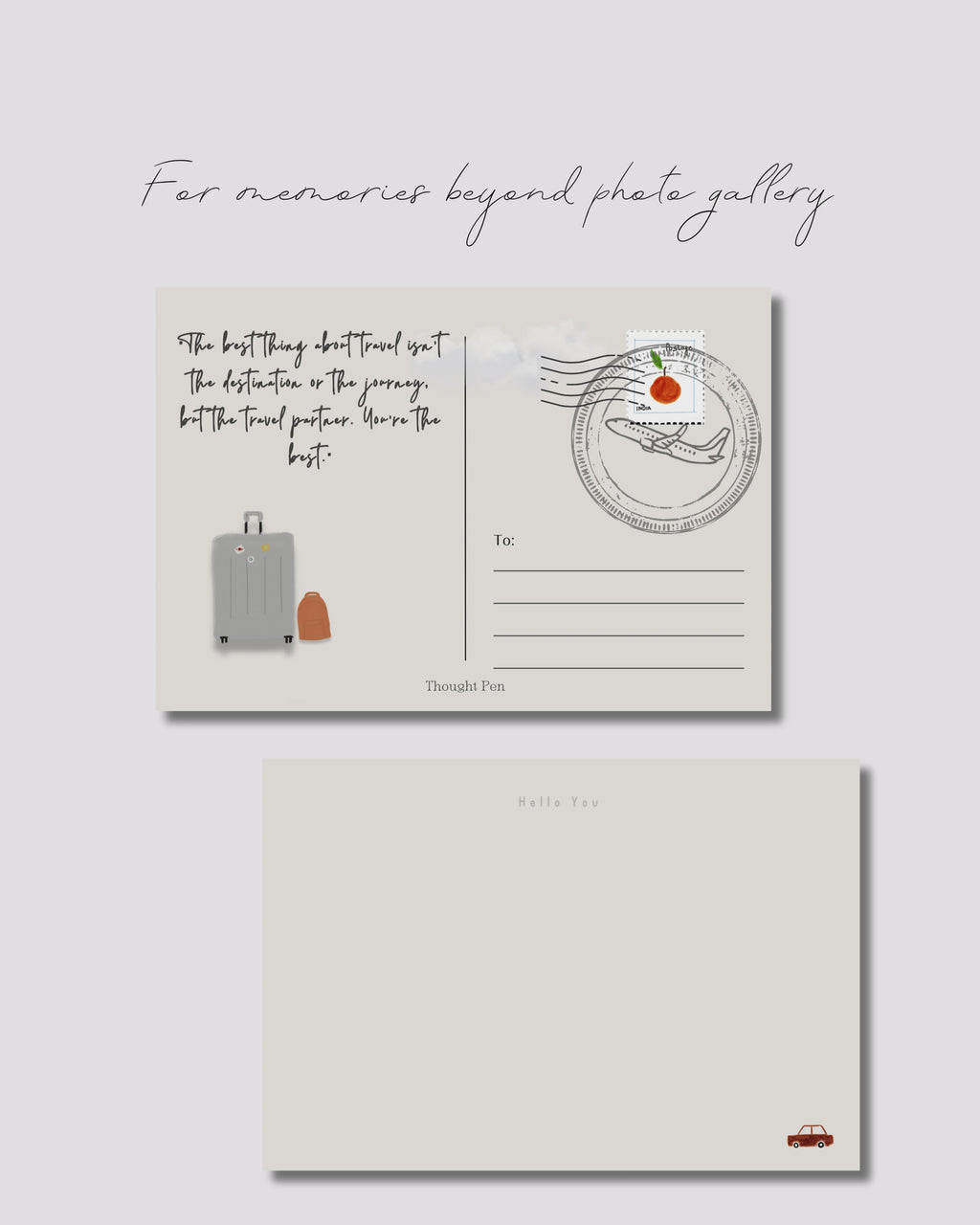 SONDER- Notecards (Illustrated; set of 16 cards {8 x 2})