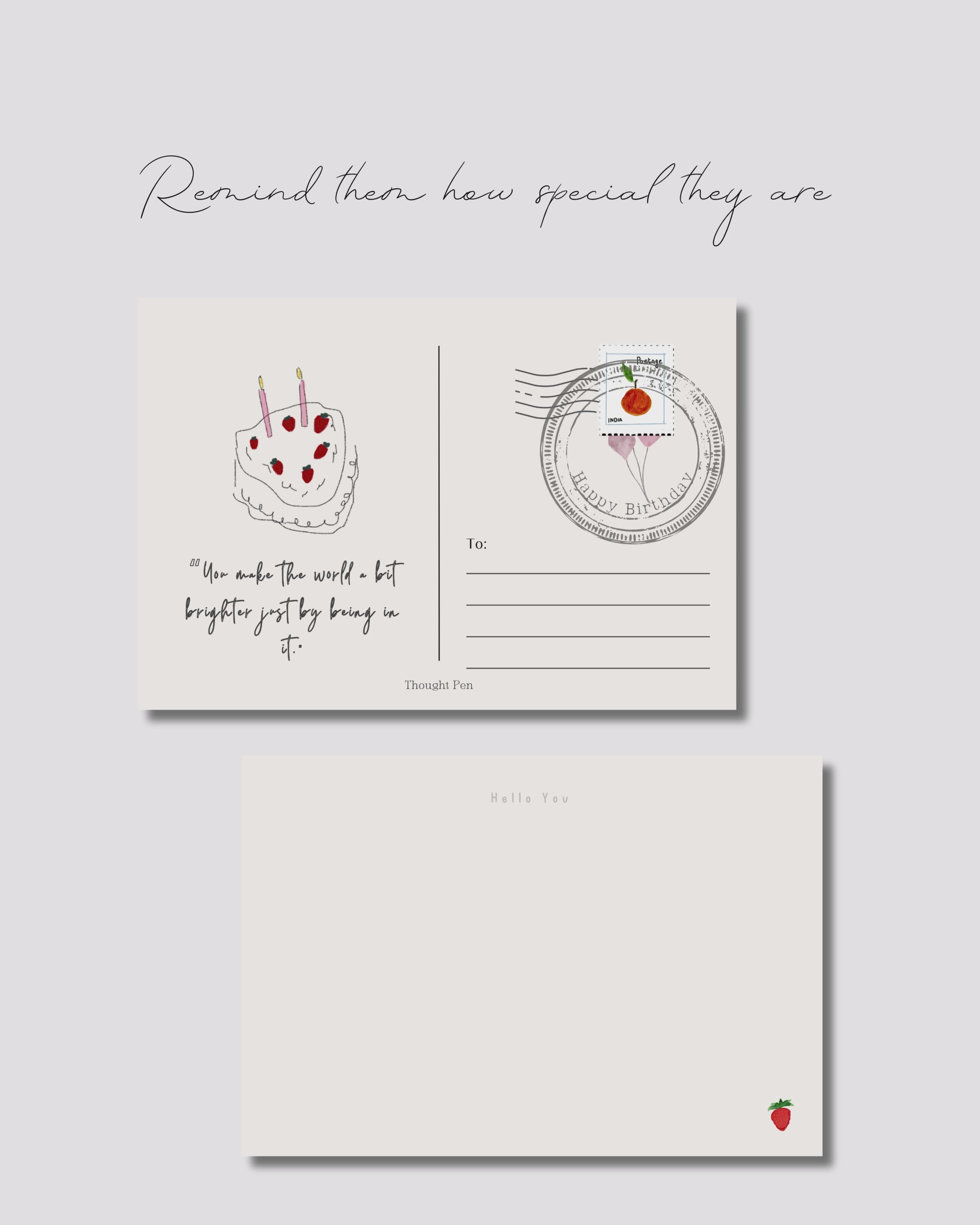 SONDER- Notecards (Illustrated; set of 16 cards {8 x 2})