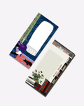 Set of two LENTO notepads: in a quite corner and a room with balcony illustrations